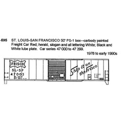 CDS DRY TRANSFER S-595  ST. LOUIS - SAN FRANCISCO 50'  BOXCAR - S SCALE