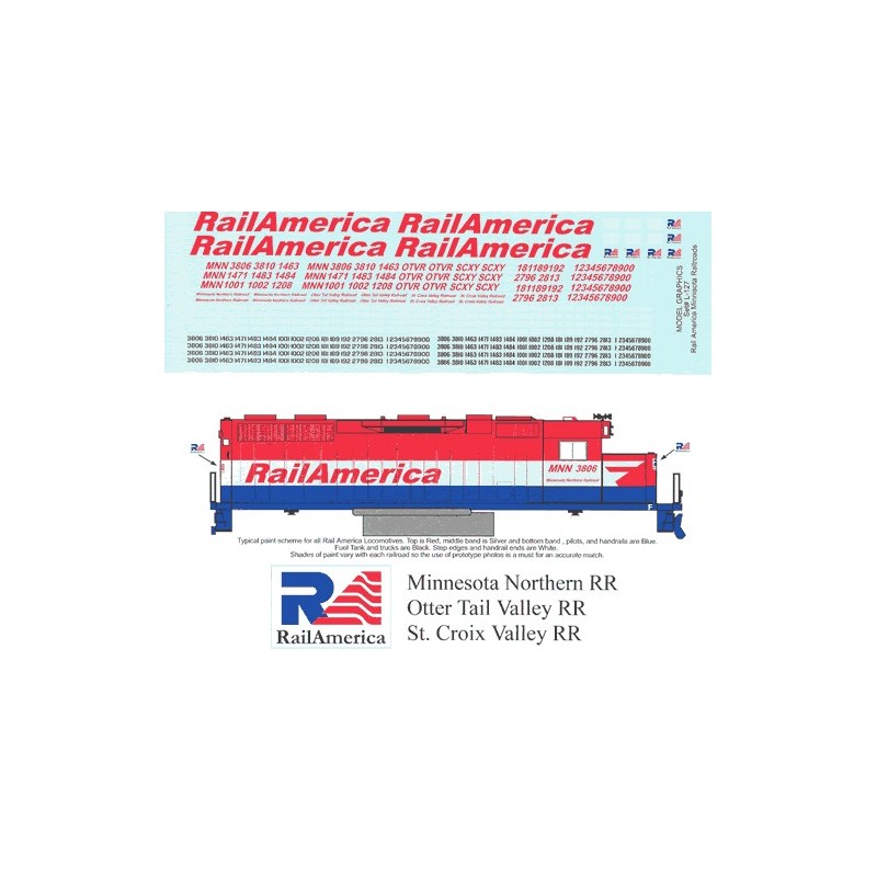 HIGHBALL L-127 RAIL AMERICA DIESEL LOCOMOTIVE - HO SCALE