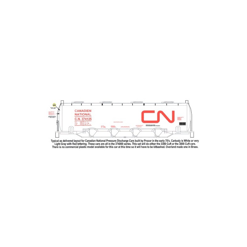 HIGHBALL F-224 CANADIAN NATIONAL COVERED HOPPER - HO SCALE