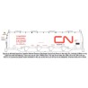 HIGHBALL F-224 CANADIAN NATIONAL COVERED HOPPER - HO SCALE