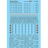 MICROSCALE DECAL 87-1380 - SEABOARD AIR LINE / SEABOARD COAST LINE PASSENGER CARS - HO SCALE