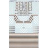 MICROSCALE DECAL 87-629NOS - MORRISON KNUDSON LEASE DIESEL LOCOMOTIVES - HO SCALE