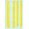 HERALD KING DECAL DS-4 - YELLOW SILL STRIPES - HO SCALE