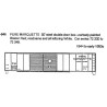 CDS DRY TRANSFER HO-546NOS  PERE MARQUETTE 50' DOUBLE DOOR BOXCAR - HO SCALE