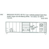 CDS DRY TRANSFER HO-572NOS  MISSOURI PACIFIC 40' BOXCAR - HO SCALE
