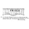 CDS DRY TRANSFER HO-600NOS  ST. LOUIS - SAN FRANCISCO SINGLE BAY AIRSLIDE - HO SCALE