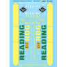 MICROSCALE DECAL 87-1393 - READING 40' & 50' BOXCARS - HO SCALE