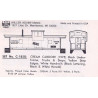 HERALD KING DECAL C-1850 - TORONTO HAMILTON & BUFFALO CABOOSE - HO SCALE