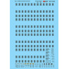 MICROSCALE DECAL 87-1410 - AUTOMAX ARTICULATED AUTORACK DATA - HO SCALE