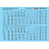 MICROSCALE DECAL MC-5021 - GATX AIRSLIDE DATA - BLACK - HO SCALE