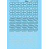 MICROSCALE DECAL 87-1423 - PASSENGER CAR WINDOW GASKETS - HO SCALE