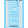 MICROSCALE DECAL 87-1421 - RJ CORMAN DIESEL LOCOMOTIVES - HO SCALE