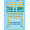 MICROSCALE DECAL 87-1420 - PRECISION ENGINEERING / NATIONAL LEASING DIESEL LOCOMOTIVES - HO SCALE