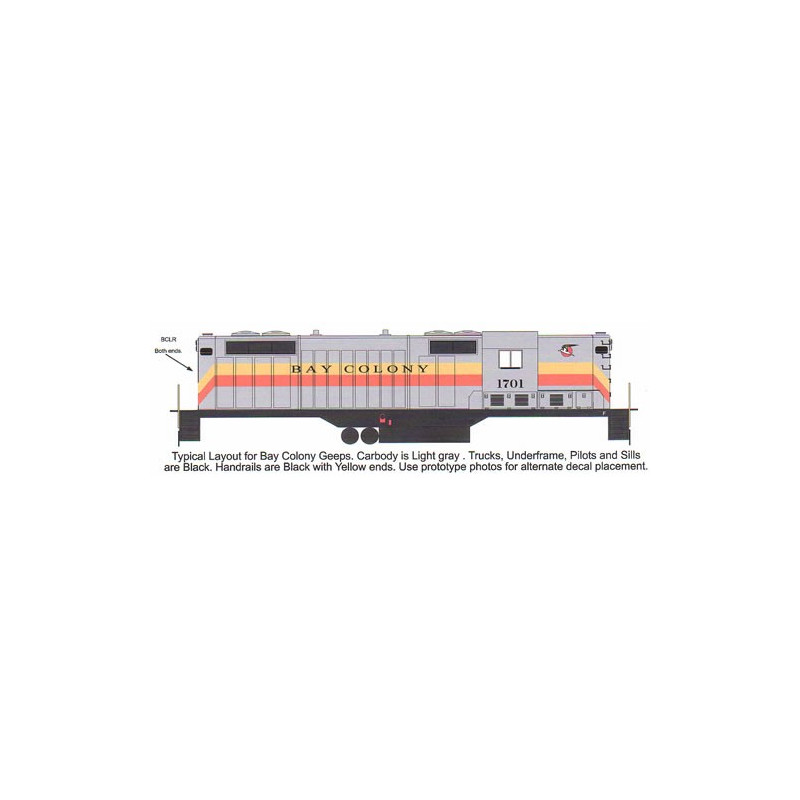 HIGHBALL L-195 BAY COLONY DIESEL LOCOMOTIVE - HO SCALE