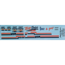 HIGHBALL L-262  VIA RAIL F40PH-2 DIESEL LOCOMOTIVE - DIET PEPSI - HO SCALE