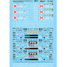 MICROSCALE DECAL 87-1429 - TTX MAXI IV WELL CARS & HUB GROUP CONTAINERS - HO SCALE