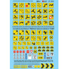 MICROSCALE DECAL 87-1430 - ROAD MARKINGS - PARKING & CLEARANCE SIGNS - HO SCALE