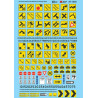 MICROSCALE DECAL 60-1430 - ROAD MARKINGS - PARKING & CLEARANCE SIGNS - N SCALE