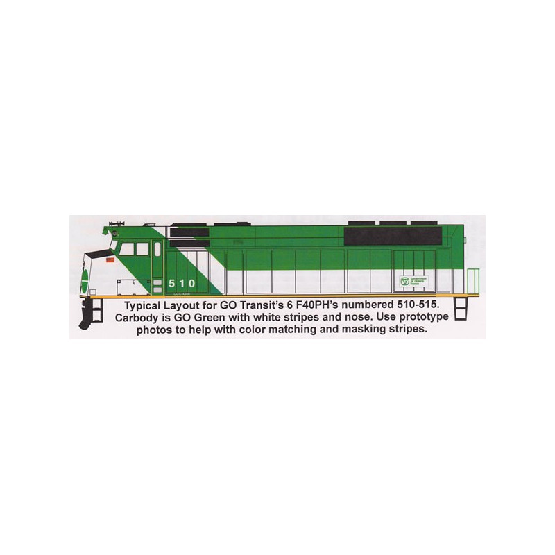 HIGHBALL L-266 GO TRANSIT F40PH - HO SCALE