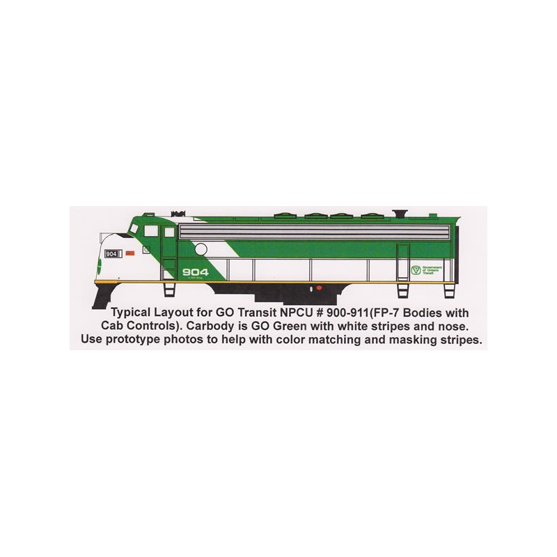 HIGHBALL L-268 GO TRANSIT FP7 - HO SCALE
