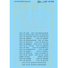 MICROSCALE DECAL 87-1435 - NICKEL PLATE ROAD PASSENGER CARS - HO SCALE