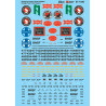 MICROSCALE DECAL 87-1440 - BURLINGTON NORTHERN SANTA FE HERITAGE TRINITY COVERED HOPPERS - HO SCALE