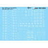 MICROSCALE DECAL MC-5024 - FMC BOXCAR DATA - WHITE - HO SCALE