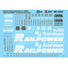 MICROSCALE DECAL MC-5025 - RAILPOWER & NREX GENSET LOGOS & DATA - HO SCALE