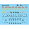 MICROSCALE DECAL MC-5026 - TRINITY HOPPER DATA - BLACK - HO SCALE
