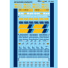 MICROSCALE DECAL 87-1443 - ONTARIO NORTHLAND POLAR BEAR EXPRESS LOCOMOTIVES & PASSENGER CARS - HO SCALE