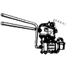 CAL-SCALE 190-347- STEAM LOCOMOTIVE AIR PUMP WITH STRAINER & PIPES