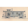 RAILCAD DECAL - BC193 - GRAND TRUNK WESTERN WOOD CABOOSES