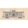 RAILCAD DECAL - BC193 - GRAND TRUNK WESTERN WOOD CABOOSES