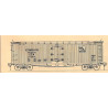 RAILCAD DECAL - BC198 - GRAND TRUNK WESTERN WOOD REEFER