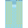 MICROSCALE DECAL 87-1455 - DELAWARE & HUDSON U23B & RS3 DIESEL STRIPES