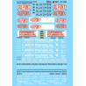 MICROSCALE DECAL 87-1451 - DUPONT & ARCO POLYMERS PLASTICS COVERED HOPPERS