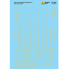MICROSCALE DECAL 87-383 - SANTA FE PASSENGER CARS