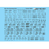 MICROSCALE DECAL MC-5031 - MISCELLANEOUS DOOR DIMENSIONAL DATA - BLACK