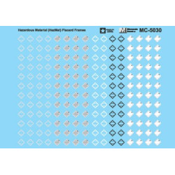 MICROSCALE DECAL MC-5030 - HAZARDOUS MATERIAL PLACARD FRAMES