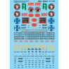 MICROSCALE DECAL 60-1440 - BURLINGTON NORTHERN SANTA FE HERITAGE TRINITY COVERED HOPPERS - N SCALE