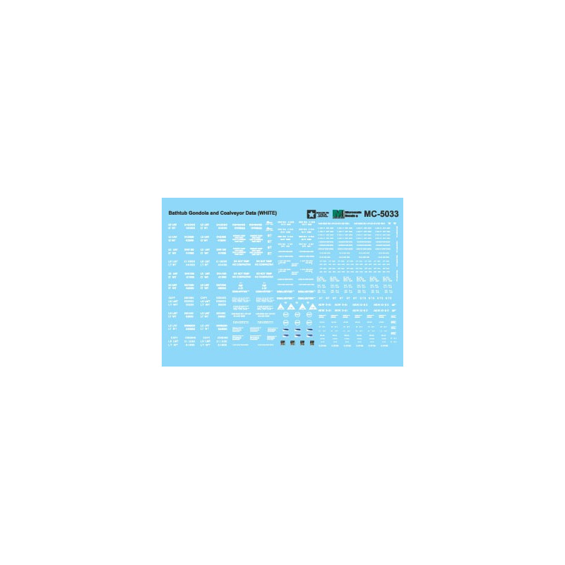 MICROSCALE DECAL MC-5030 - HAZARDOUS MATERIAL PLACARD FRAMES