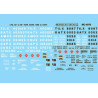MICROSCALE DECAL MC-5034 - BATHTUB GONDOLA & COALVEYOR DATA - BLACK