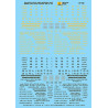 MICROSCALE DECAL 87-752 - CHICAGO BURLINGTON & QUINCY PASSENGER CARS