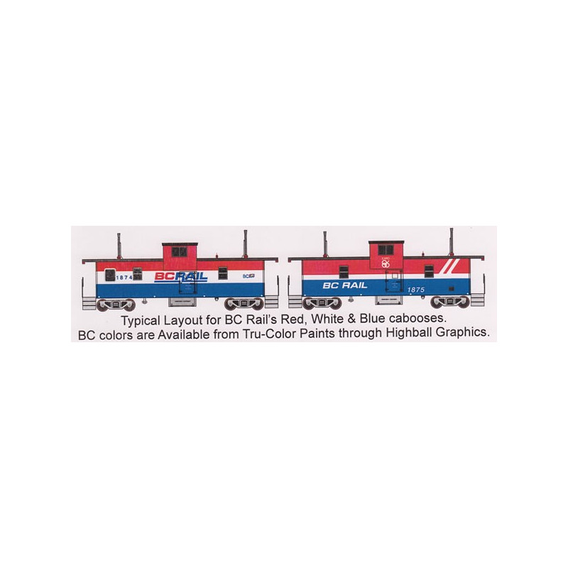 HIGHBALL F-334 BRITISH COLUMBIA RAILWAY CABOOSES