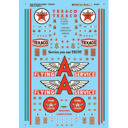 MICROSCALE DECAL 60-874 - TEXACO & FLYING A SERVICE STATION