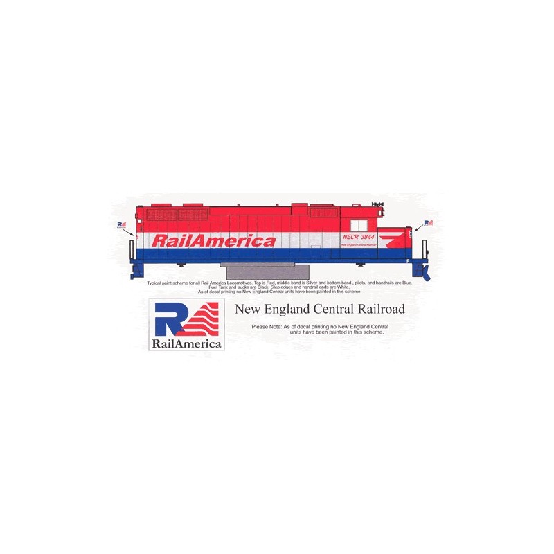 HIGHBALL L-128 RAIL AMERICA DIESEL LOCOMOTIVE - HO SCALE