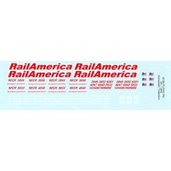 HIGHBALL L-128 RAIL AMERICA DIESEL LOCOMOTIVE - HO SCALE