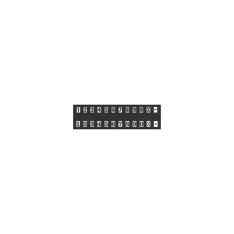 DETAIL ASSOCIATES 2601 - DIESEL LOCOMOTIVE NUMBER BOARD STENCILS