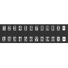 DETAIL ASSOCIATES 2601 - DIESEL LOCOMOTIVE NUMBER BOARD STENCILS