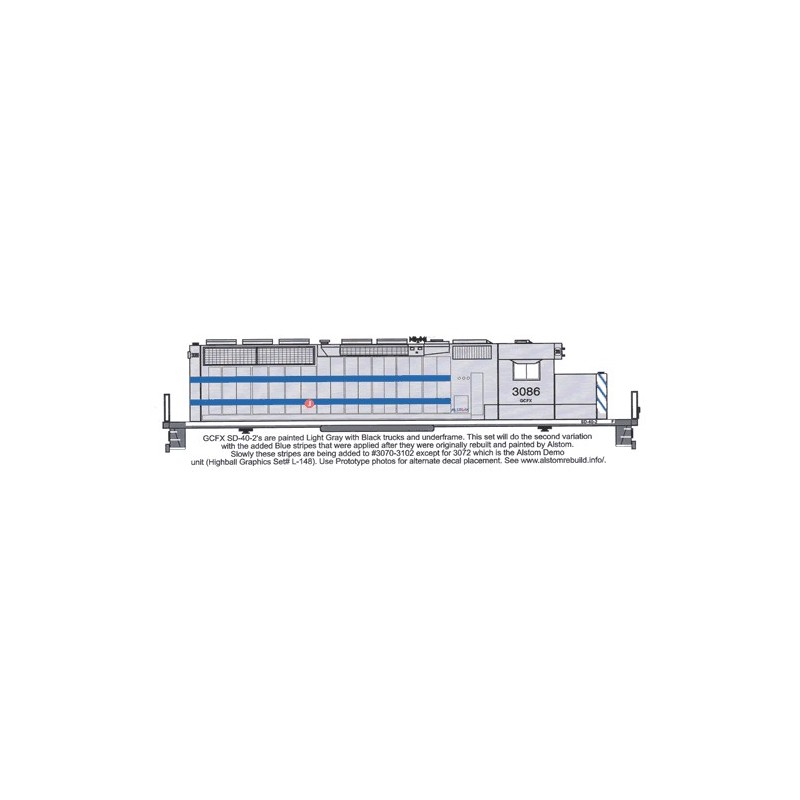 HIGHBALL L-170 ALSTOM  LEASING DIESEL LOCOMOTIVE - HO SCALE